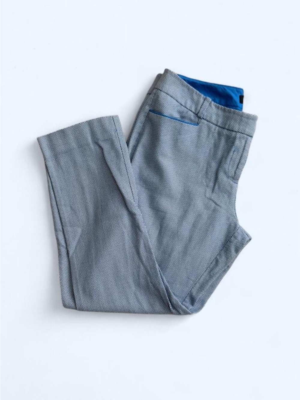 The Limited Women's Grey Dress Capris with Blue Trim
